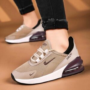 Nike Air 270 Beige Burgundy Sneakers EU 46 / US 12 Athletic Shoes